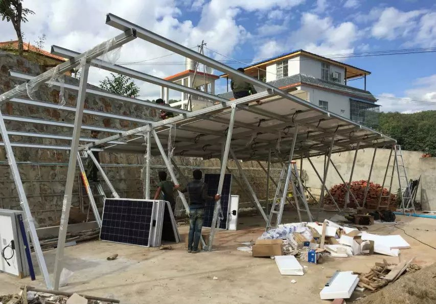 2KW/5KW Wind Solar Diesel Generation Hybrid Power System Potável Casa dobrável para fazenda/construção/área rural
