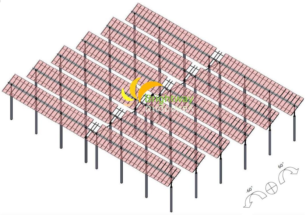 150kW Solar Linked Linked Tracker Struction