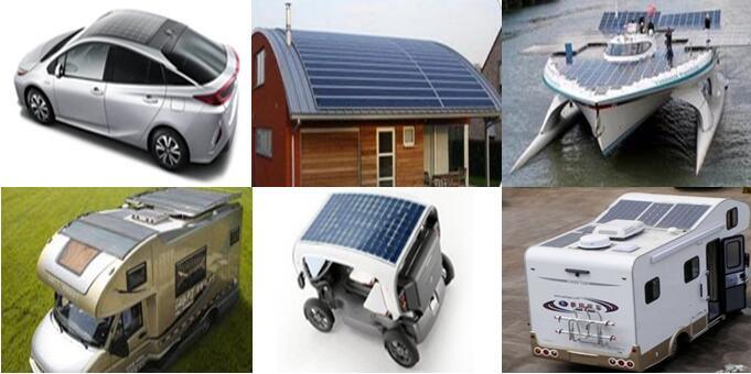 50W Painel solar semi -flexível/módulo solar monocristalino