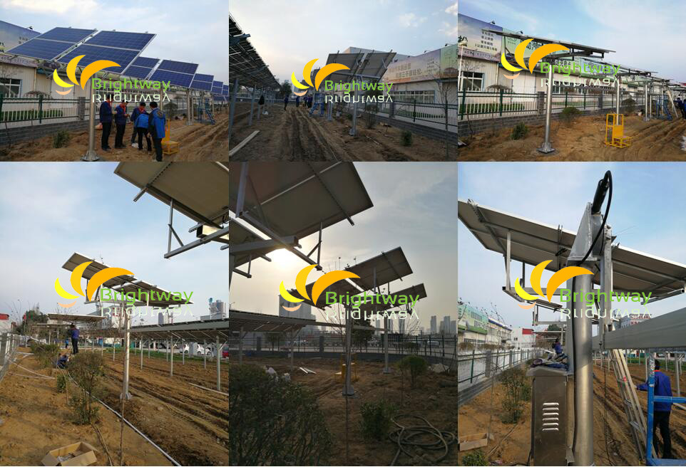 5000W 100kW Tracker solar Solar Flat Flat Exis Tracker PV System Preço