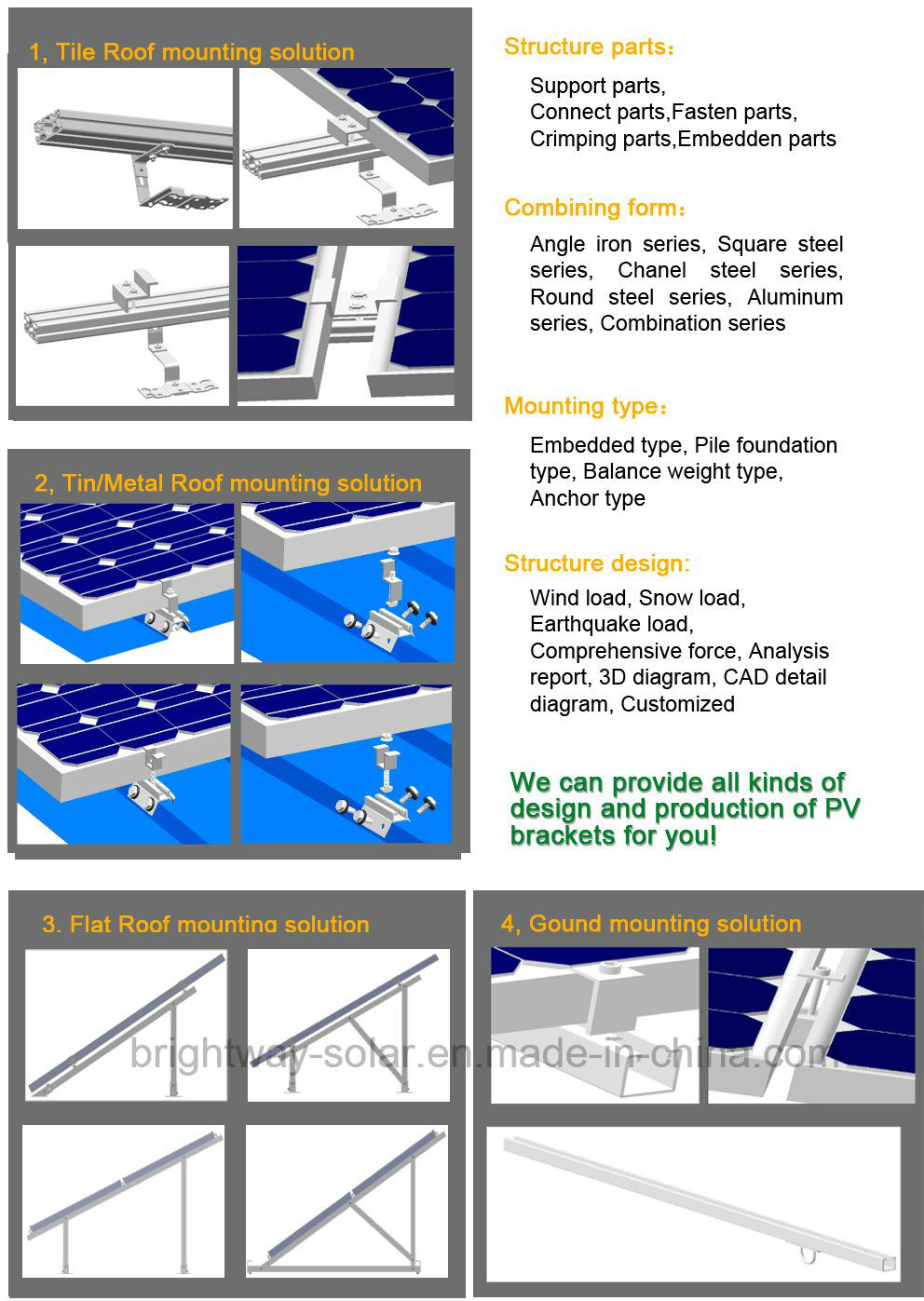 Home ou comercial 5kW 5000W Grid solar amarrado Sistema de geração de energia Bom serviço 
